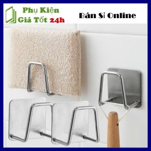 Móc Inox Treo Đồ - Móc Dán Tường Chất Liệu Inox Cao Cấp Kèm Keo 3M Siêu Dính - Móc Treo Quần Áo Khăn Dụng Cụ Bếp Đồ Nhà Tắm Chịu Lực 10kg