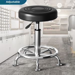 Bar Stool Counter Chair Adjustable Swivel With Backrest