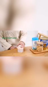 SPARK CART SHOP 1pcs 4 Grids Baby Food Storage Box Infant Cereal Holder Milk Powder Organizer Kids Snacks Container