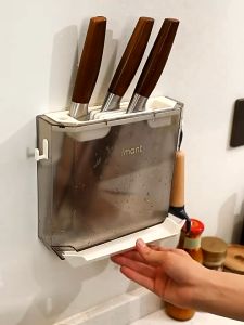 Double Lucky: ชั้นวางของเนกประสงค์ ที่ใส่ช้อนส้อม ที่ใส่มีดแบบใส