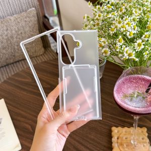 szhaiyu | Flip Wallet Holder Phone Case for Samsung Galaxy Z Fold 8 Ultra Fold 7 6 5 Fold7 Matte Transparent Card Insertion Bracket Cover