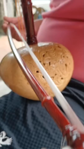 ซออู้ ไม้ชิงชัน กะลาสีขาว แกะลายหนุมาน ราคาประหยัด