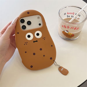 3D Cute Cartoon Funny Potato Soft Silicone Phone Case For iPhone 17 Air 16 15 14 13 12 Pro Max Plus Shockproof Protective Cover