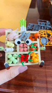Loz Food Magent Fridge Micro Blocks Dish Cuisine Deco Building Blocks Creative Assemble Toys DIY