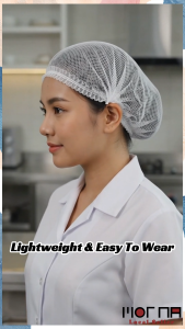 Disposable Food Service Hair Net Cap Kitchen Chef Hat Restaurant Bakery Worker Cooking Hygiene Cap