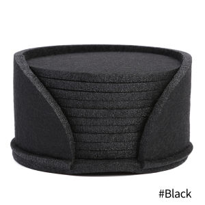 11pcs Round Felt Coaster Dining Table Protector Pad Heat Resistant Cup Mat Coffee Tea Hot Drink Mug Placemat Kitchen Accessories