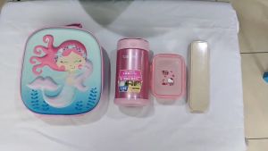 NUVOX 3D Lunch Bag Mini Cartoon Insulation Waterproof With Wear-resistant Material For School Picnic For Children Kid (DinosaurUnicorn)