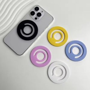 Magnetic Ring Phone Grip Holder Silicone Material For Magsafe IPhone Mac Samsung Safe Ring Finger Expanding Stand