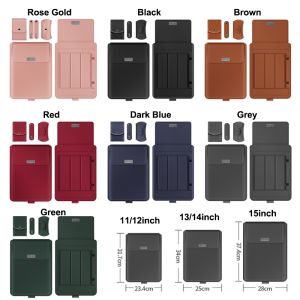 SG 4Pcs/set PU Leather Laptop Waterproof Laptop Bag for macbook 11/13 15inch Laptop Macbook Liner Case