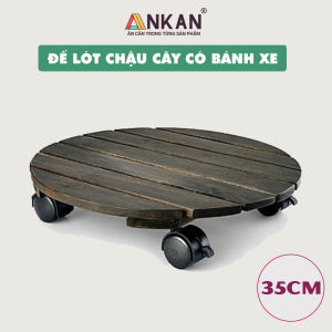 Đế Đôn Chậu Cây Chậu Hoa Đường Kính 35cm Có Bánh Xe Thích Hợp Để Trong Nhà Ngoài Trời Tiện Lợi Di Chuyển