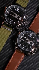 BIDEN Jam Tangan Pria Olahraga Militer Display Kuarsa Tahan Air Jam Pria Analog Tampilan Tanggal Chronograph