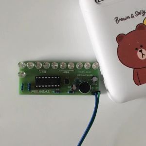 Voice activated LED Water Light Kit CD4017 Lantern Control Fun Electronic Production Teaching Training Diy Electronic Kit Module