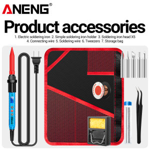 ANENG | ANENG SL106 Electric Soldering Irons Adjustable Temperature Welding Solder Rework Station Heat Pencil Tip Repair Tools 110V/220V