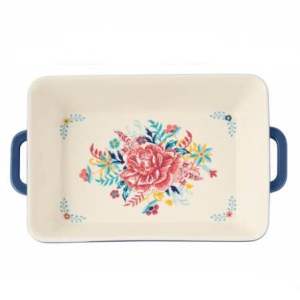 The Pioneer Woman Keepsake Floral 1-PIECE ONLY (2PC SET IS SOLD OUT) Ceramic Rectangular Baker