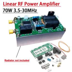Bộ Khuếch Đại Công Suất RF Tuyến Tính Sóng Ngắn 70W 3.5-30MHz Dành Cho Máy Bộ Đàm Yaesu FT-817 KX3 SSB AM CW FM Với Tín Hiệu RFID 13.56M