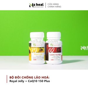 [Hỏa tốc] Bộ Đôi Chống Lão Hoá: Nzpurehealth CoQ10 150 Plus và Viên Uống Sữa Ong Chúa NZPureHealth Royal Jelly