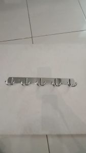 [ FERRUM ] Kapstok Gantungan Baju Cantelan Baju Hanger 2 Cabang 5 Kait Stainless Steel