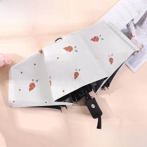 Automatic Folding Sun Rain Umbrella UV Protection Cute Youthful Male Female Cartoon Home Living Umbrella Solar Shield