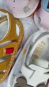 Baby Shoes Baby Anti Slip Soft Base Boy Girl Shoes Newborn Walk Sandal Shoes Kasut Bayi Lembut Kanak-kanak 0-2Y Eh Shop S49