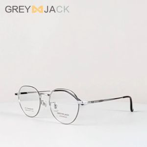 Grey Jack Frame Kacamata Titanium Fashion Oval Bisa Minus Keren Lensa Antiradiasi / Blueray / Photocromic / Bluecromic 98304