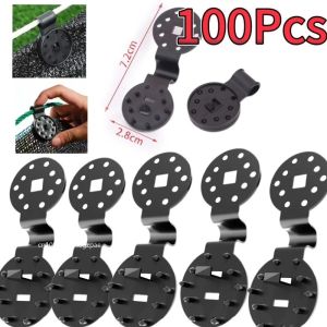5-100pcs Awning Plastic Clips Outdoor Shade Cloth Net Clip Camping Garden Tool Garden Buildings Fence Net Fix Clamp Awning Hooks