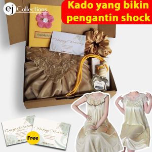 Kado Pernikahan Pengantin Wanita Hampers Wedding GOLD SERIES Lingerie Untuk Pengantin Gaya Modern Dan Glamour - Lazada