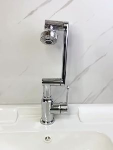 1080° Mechanical Arm Rotating Faucet Stainless Steel Material Kitchen Bathroom Faucets For Sink Lvatory Faucet 2 Water Outlet Modes Hot And Cold Temperature Control Faucet
