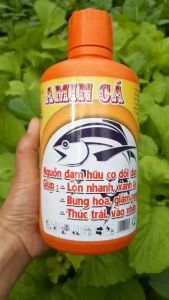 AMIN CÁ HỮU CƠ- Đậm Đặc: Lớn Nhanh Xanh Lá Nuôi Củ Quả To Ngăn Vàng Lá - 1 Lít