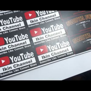 Cetak Sticker Vinyl Graftac A3+ Lembaran Murah DESAIN SENDIRI Stiker Vynil Anti Air Stiker Custom Request stiker costum