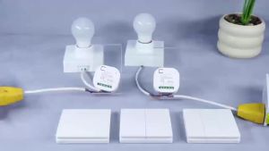 RF 433MHz Wireless Self-Powered Switch Remote Control Wall Light Lamp Switch No Battery Required