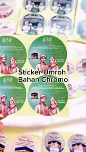 2-4 Arjuna Print Sticker Label Souvenir Haji dan Umroh Label Murah Free Desain Custom Nama