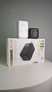 [SG Ready Stock]150W Fast Charger 6 Ports 3U+3C Compatible Type C High Speed ​​Charging Adapter USB Super fast charging