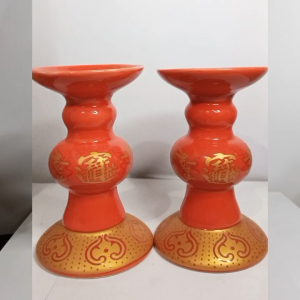 Tempat Lilin Bahan Keramik Ukuran Besar 1 Set