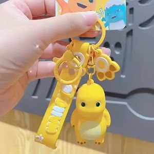 Mainan Anak Dewasa Ganci Gantungan Kunci Nailong Yellow Dino Dragon Keychain Nai Long Aksesoris Lucu