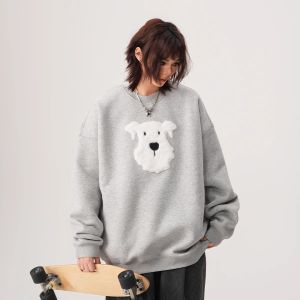 BWKA | Soft and Comfy Dog Print Korean Style Sweater