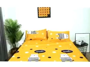 ผ้าปูที่นอน (ฟรี2 ชิ้น ปลอกหมอน) ผ้าปูที่นอนกันไรฝุ่น ชุดผ้าปูที่นอ นปูที่นอนนุ่ม รัดมุม360° มี3.5ฟุต/5ฟุต/6ฟุต