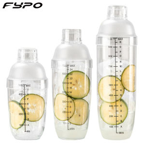 Fypo ขวดขวดเขย่าค๊อกเทลไวน์350/500/700/1000มล. ถ้วยที่ผสมเครื่องดื่มไวน์มาร์ตินี่บอสตันเชคเกอร์สำหรับบาร์เทนเดอร์อุปกรณ์บาร์ปาร์ตี้เครื่องดื่ม