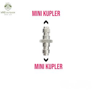 Double Male Mini kupler Jantan Stainless QuickDisconnect Pompa Pcp