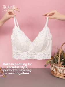 Lightweight Lace Gather Support Bra Without Wires