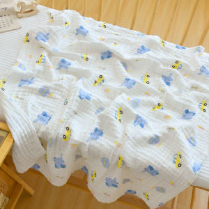 Pure Cotton Baby Bath Towel Six Layer Muslin Absorbent Newborn Toddler Wrap Children Bath Towel Soft Comfortable Blanket Baby Supplies