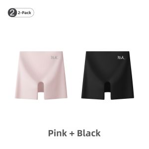 Anti-see-through High Waist Brief Shorts Anti-slip Ice Silk Panties Underwear
