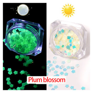 3mm Ngôi Sao Phát Sáng Mặt Trăng Lấp Lánh Bột Nhũ Nhựa Kim Tuyến Làm Chất Độn Cho Đồ Thủ Công Epoxy Resin Tự Làm Phụ Kiện Khuôn Mẫu Phát Sáng Trong Bóng Tối