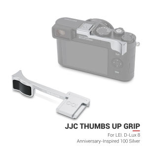 JJC Metal Thumb Up Grip for Leica D-LUX8 CameraThumb Rest Support Holder D-LUX 8 Camera Accessories Silicone Pad Design For Preventing Scratches