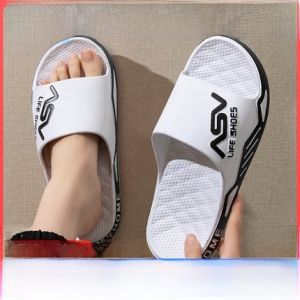 รองเท้าแตะพื้นหนาสำหรับใส่ในบ้าน รองเท้าแตะสำหรับใช้ในห้องน้ำ รองเท้าแตะแบบสวมสำหรับคู่รัก รองเท้าแตะผู้หญิงป้องกันกลิ่น รองเท้าแตะผู้ชาย