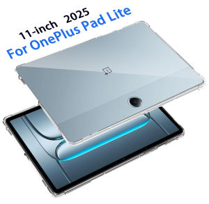 For OnePlus Pad Lite (11.0") 2025 Case Transparent Soft TPU Silicone Tablet Cover with Reinforced Corners Clear Protection Shell