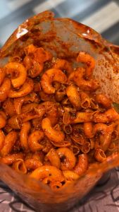 MAKARONI CIKRUH DAUN JERUK 250 GRAM / 500 GRAM / 1 KG PEDAS DAUN JERUK DIJAMIN NAGIH