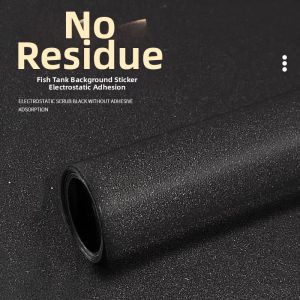 BESSN | Bottom Static Stream Aquarium Specialized Black Background Wallpaper Glass Decoration Sticker