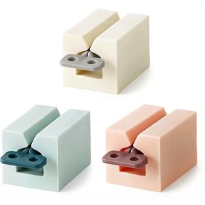 3 Pcs Toothpaste Squeezer Rolling Tube Toothpaste Squeezer with Frosted Handles Toothpaste Holder Stand Bathroom Organizer