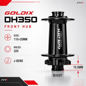 GOLDIX DH350 Downhill MTB E-Bike Hub Heavy Duty J-Bend 32H 36T Ratchet Disc Brake Mountain Bike Hub HG XD MS 10-12 Speed Boost