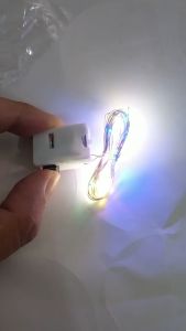 Dây đèn led trang trí fairylight đom đóm có sẵn pin dài 1m-2m